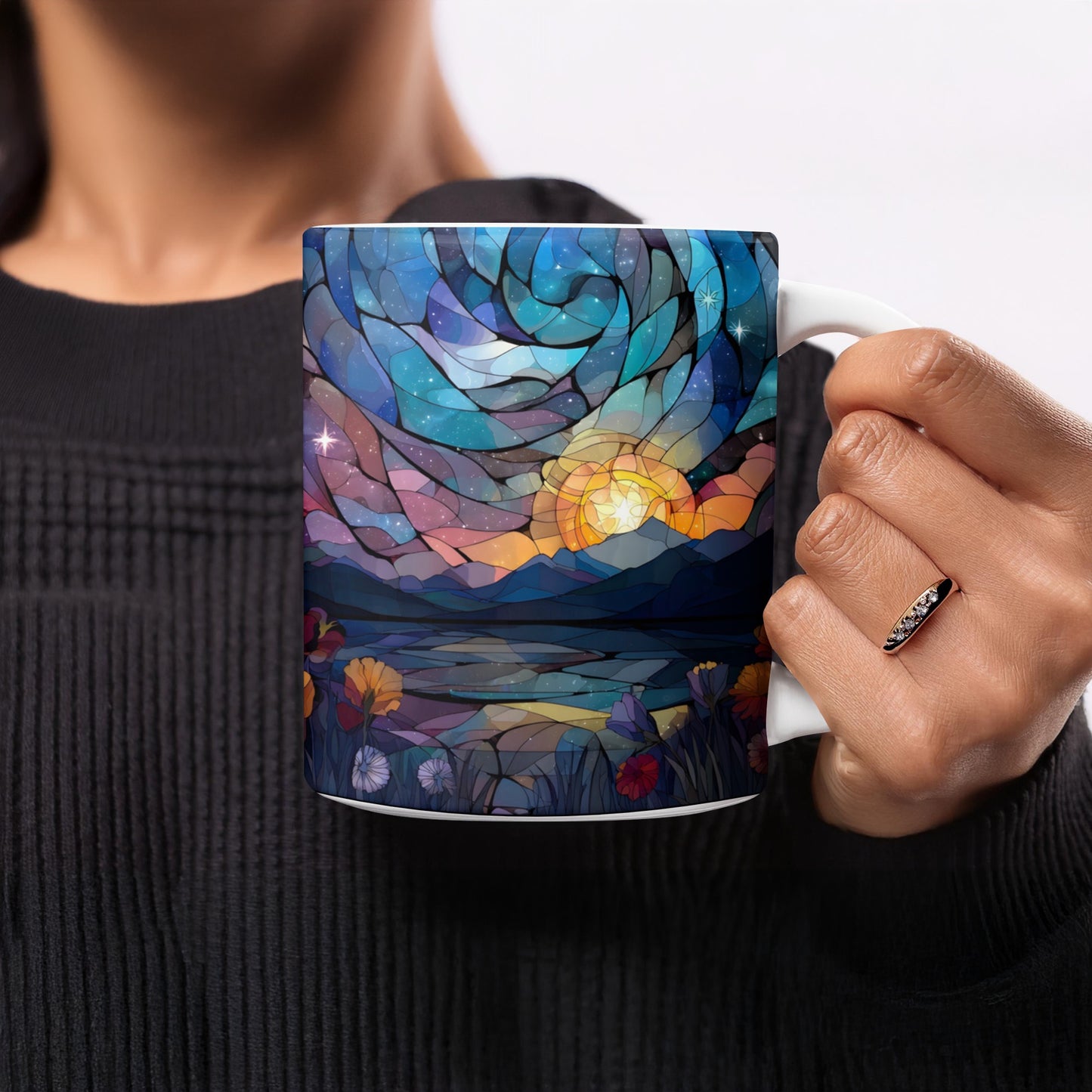 Colorful Landscapes Sun Design Coffee Mug product