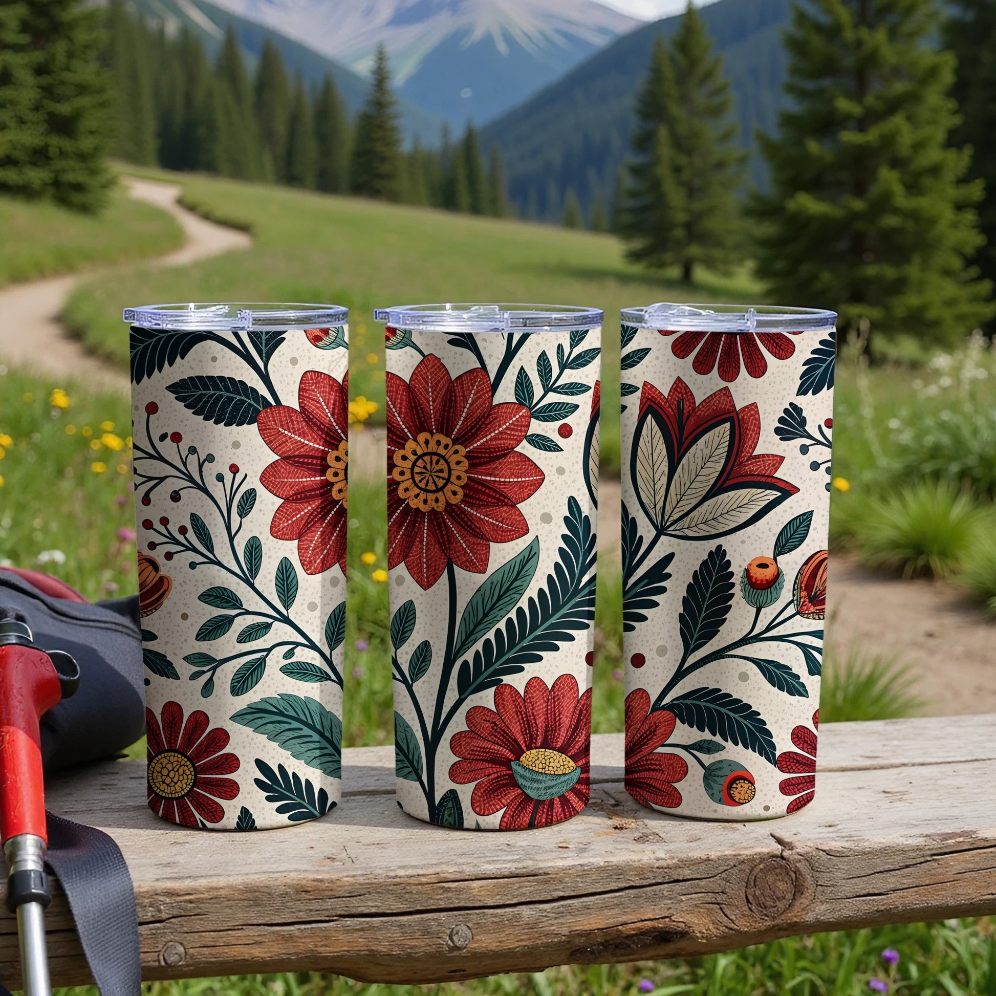 Floral Patterned Insulated Tumbler Adventure product