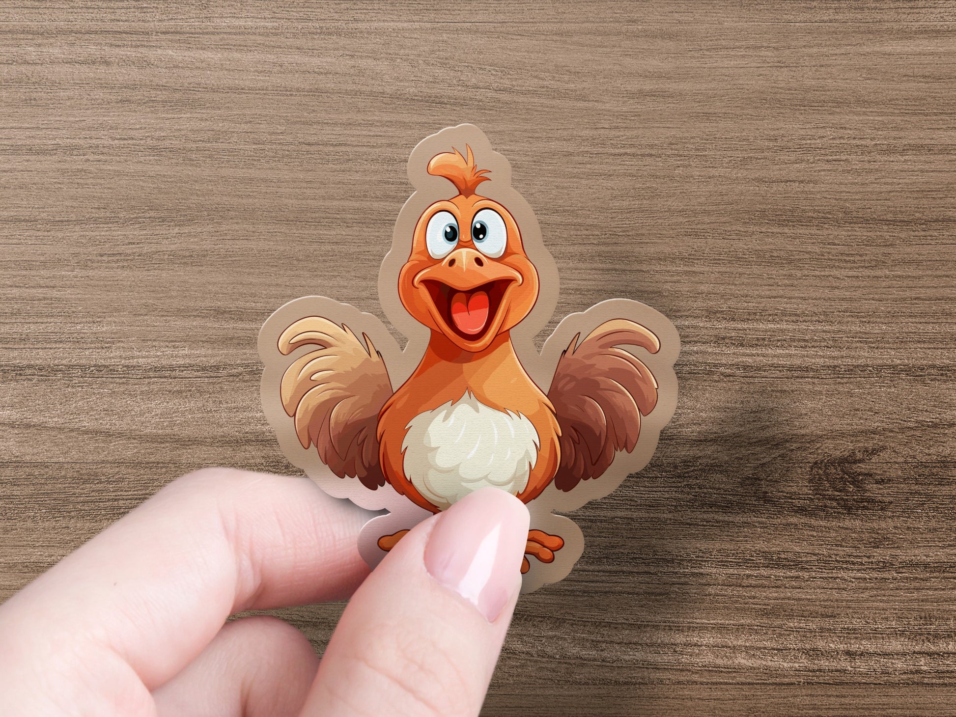 Cute Cartoon Bird Sticker Design for Any Surface product type