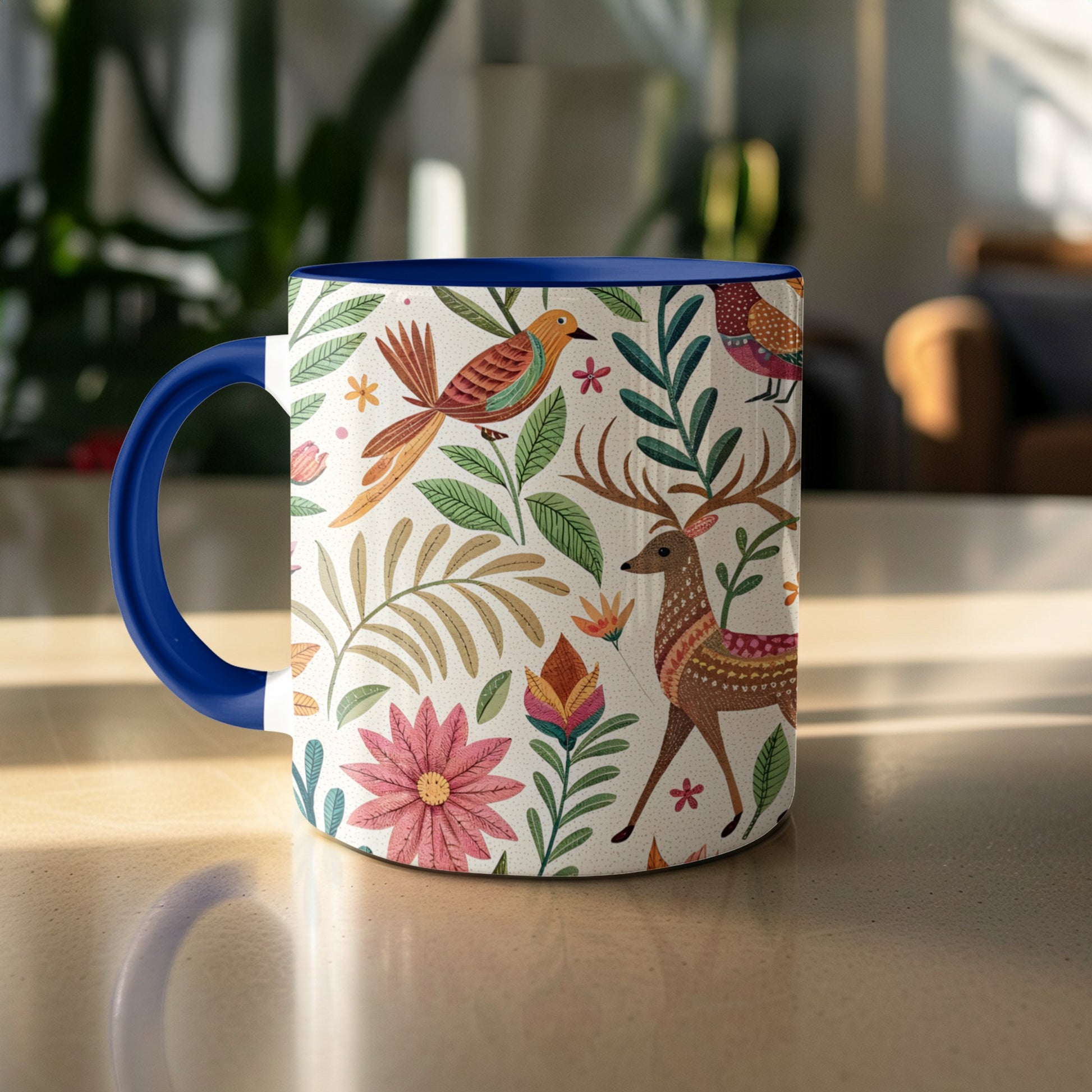 Colorful Wildlife Print Ceramic Coffee Mug product type