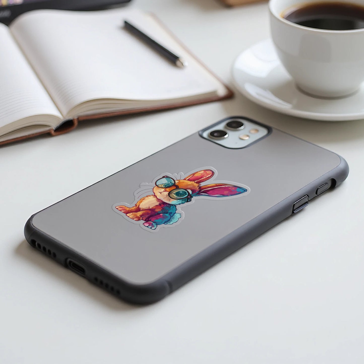 Colorful Bunny Phone Case Trendy Fashion Product