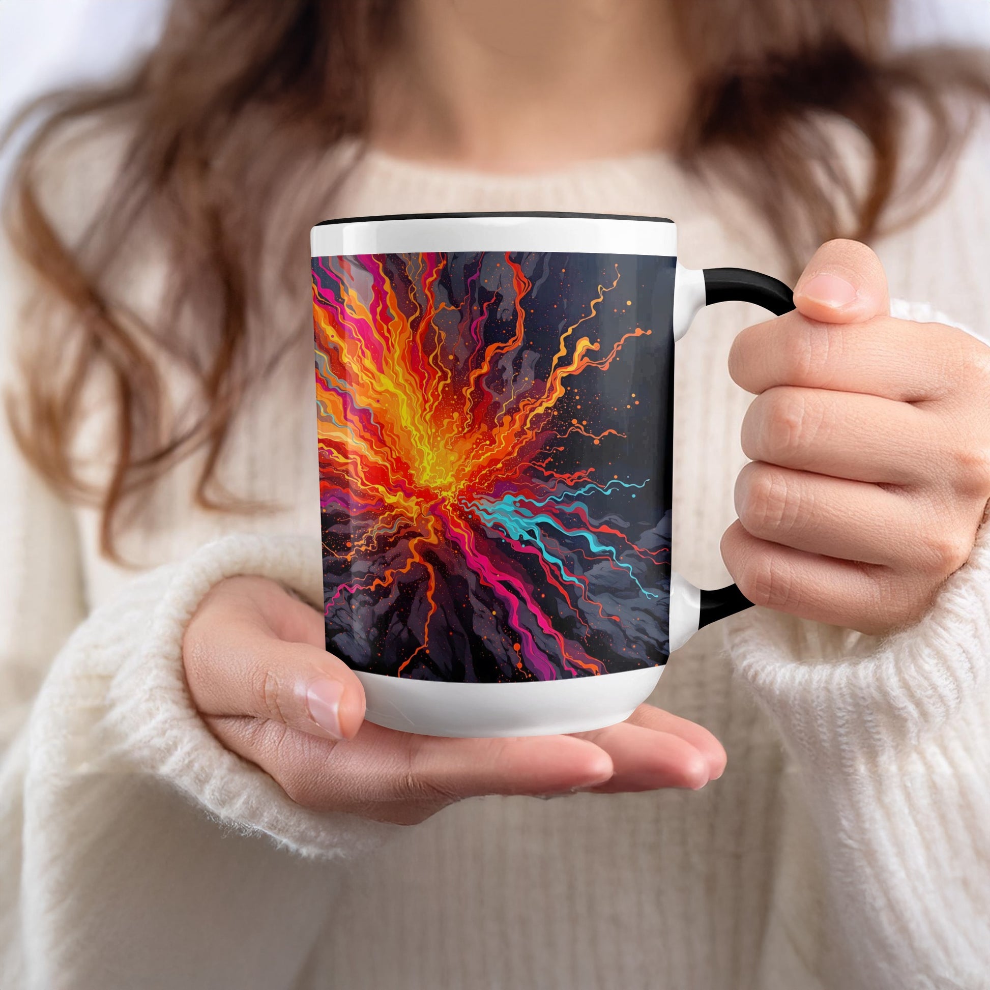 Vibrant Explosion Abstract Art Design Mug product