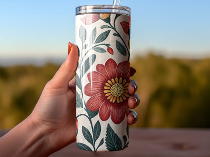 Floral Pattern Insulated Travel Tumbler Drinkware product