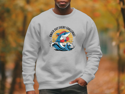 Knock Out Every Challenge Shark Graphic T-shirt product type