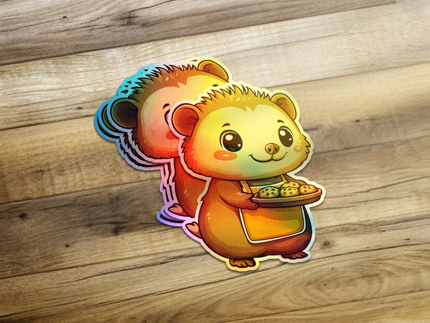 Adorable Hedgehog With Tray Of Cookies Sticker product