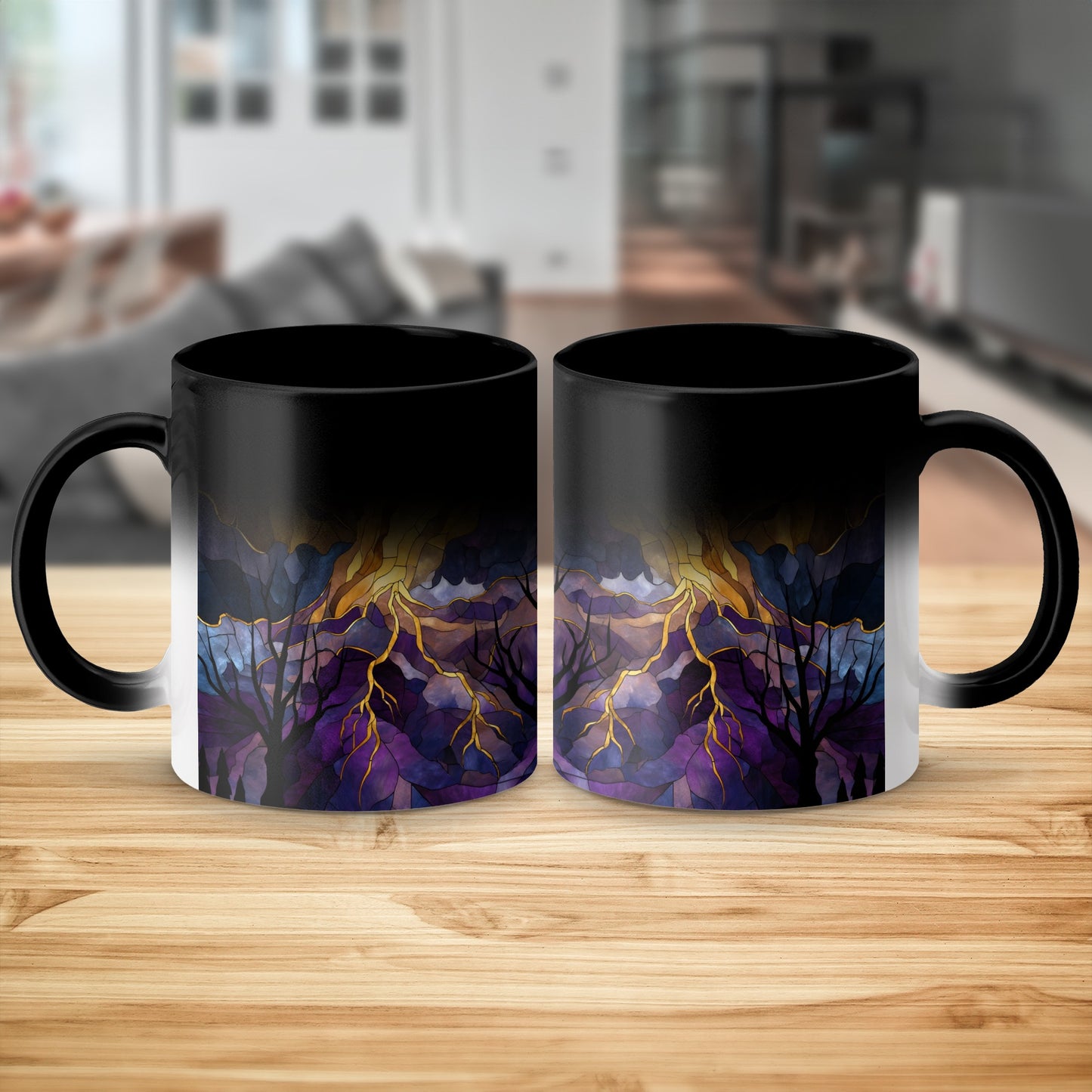 Thunderstorm and Lightening Illustration Mug product