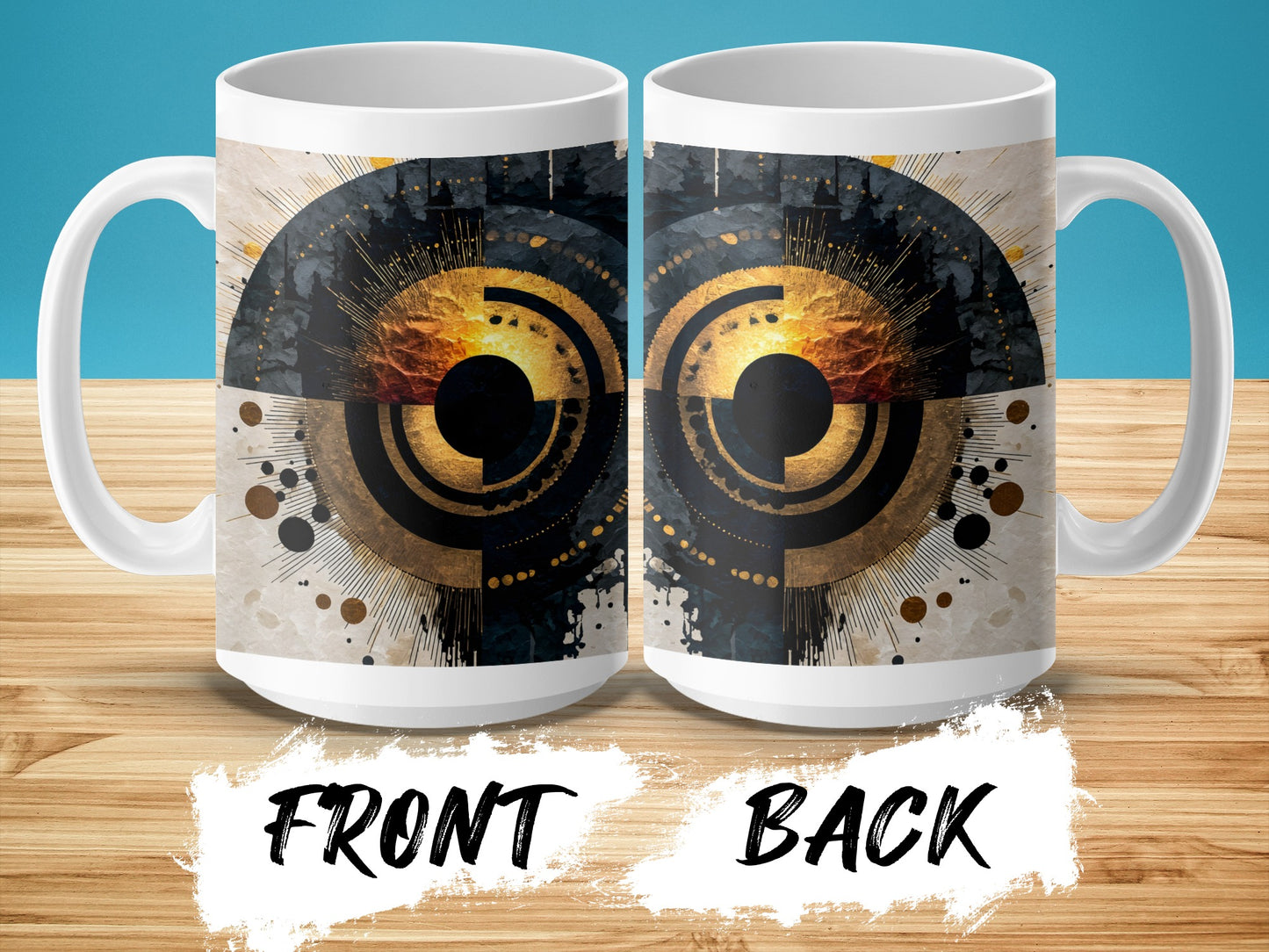 Mesmerizing Abstract Patterned Designer Mug product type
