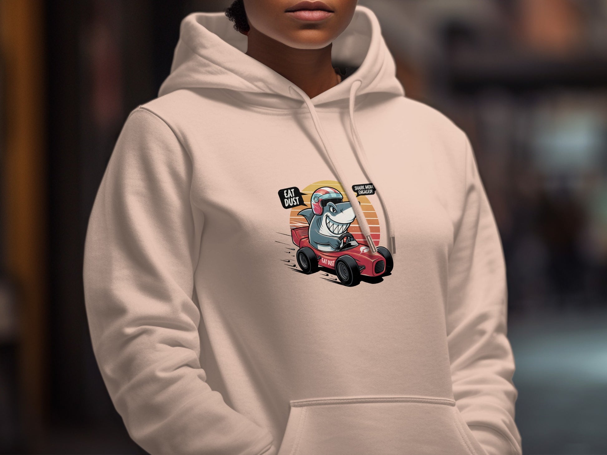 Eat Dust Shark Go Kart Hoodie product