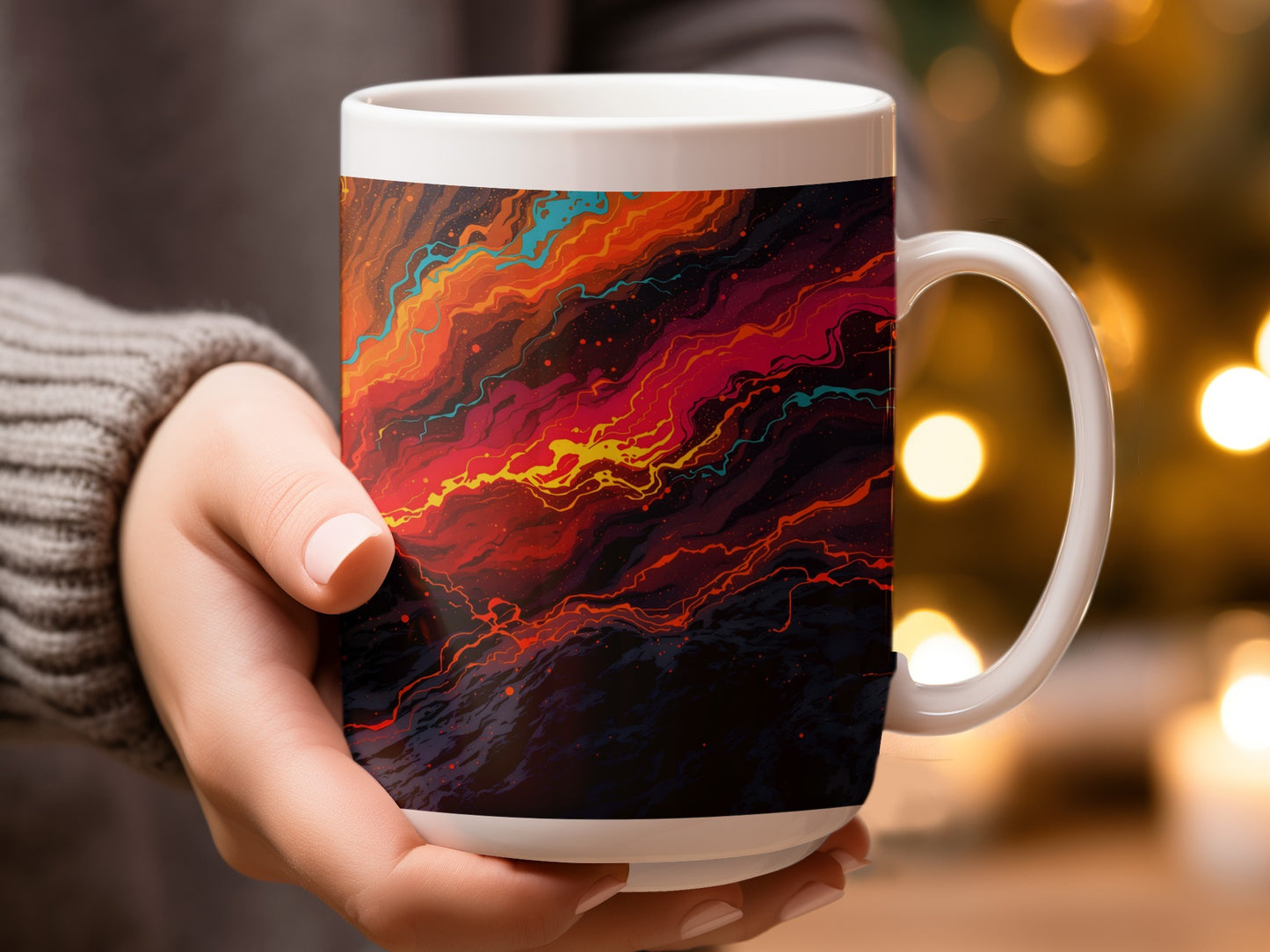 Vibrant Abstract Art Design Coffee Mug product type