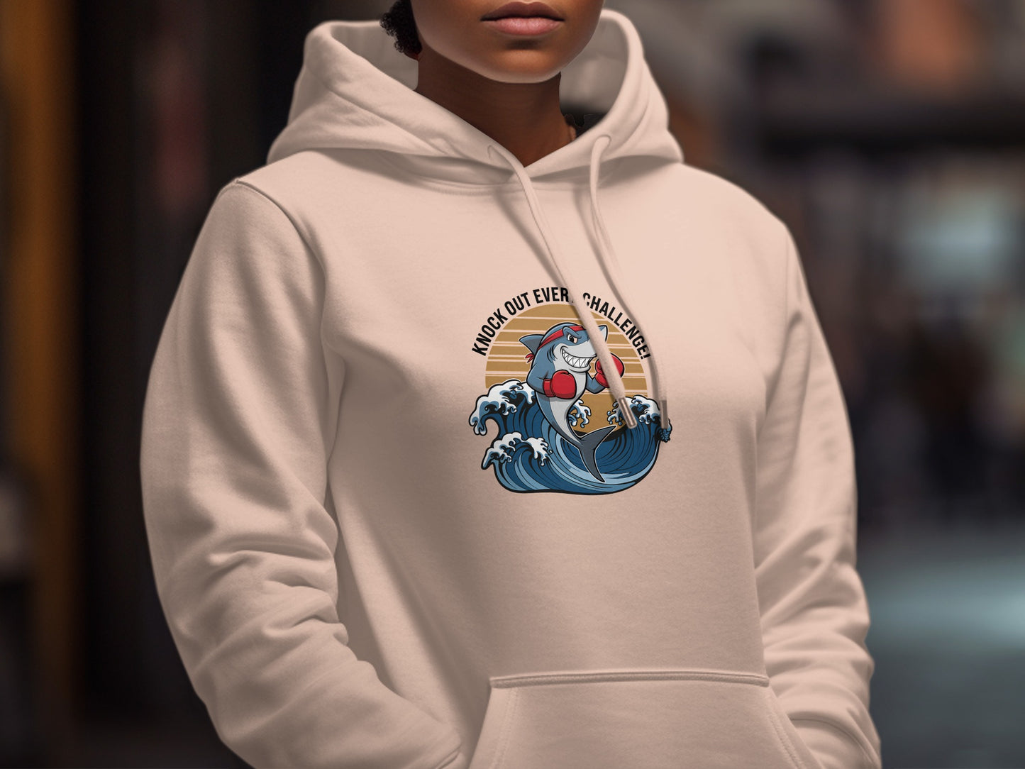 Knock Out Every Challenge Boxing Theme Hoodie product