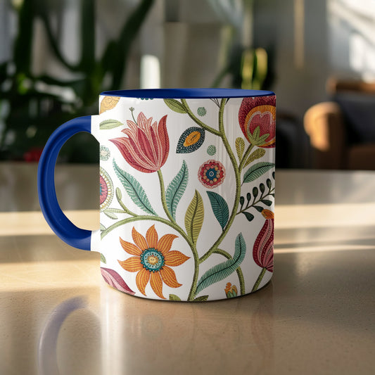 Floral Garden Pattern Print Ceramic Mug product