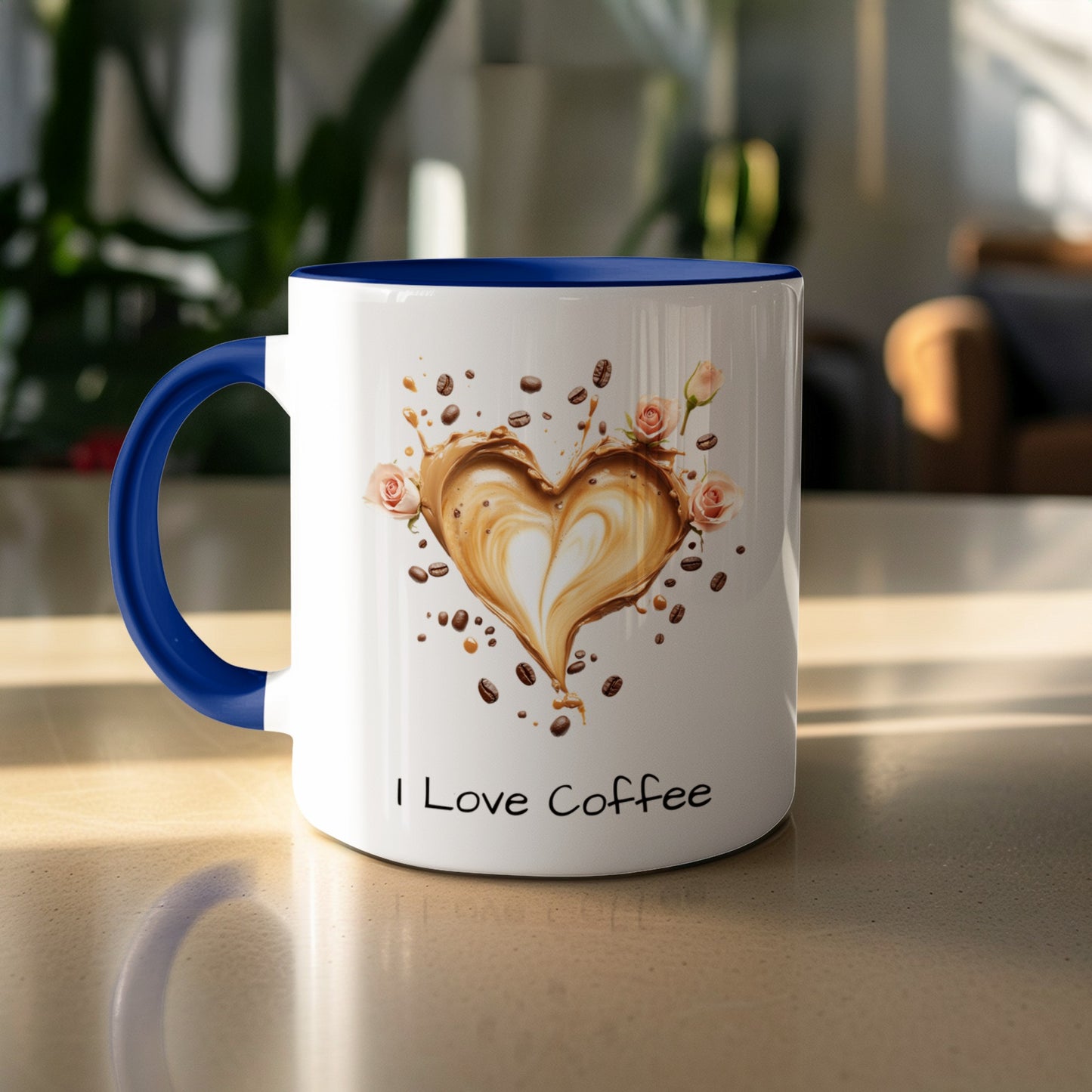 Charming Heart Design I Love Coffee Mug product type