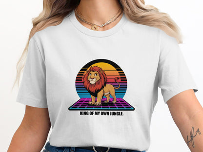 King of My Own Jungle Lion Graphic T-Shirt product type
