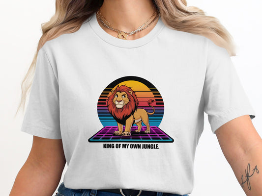 King of My Own Jungle Lion Graphic T-Shirt product type