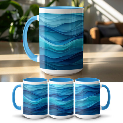 Ocean Waves Art Design Ceramic Mug product