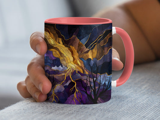 Vibrant Abstract Art Design Ceramic Coffee Mug Product
