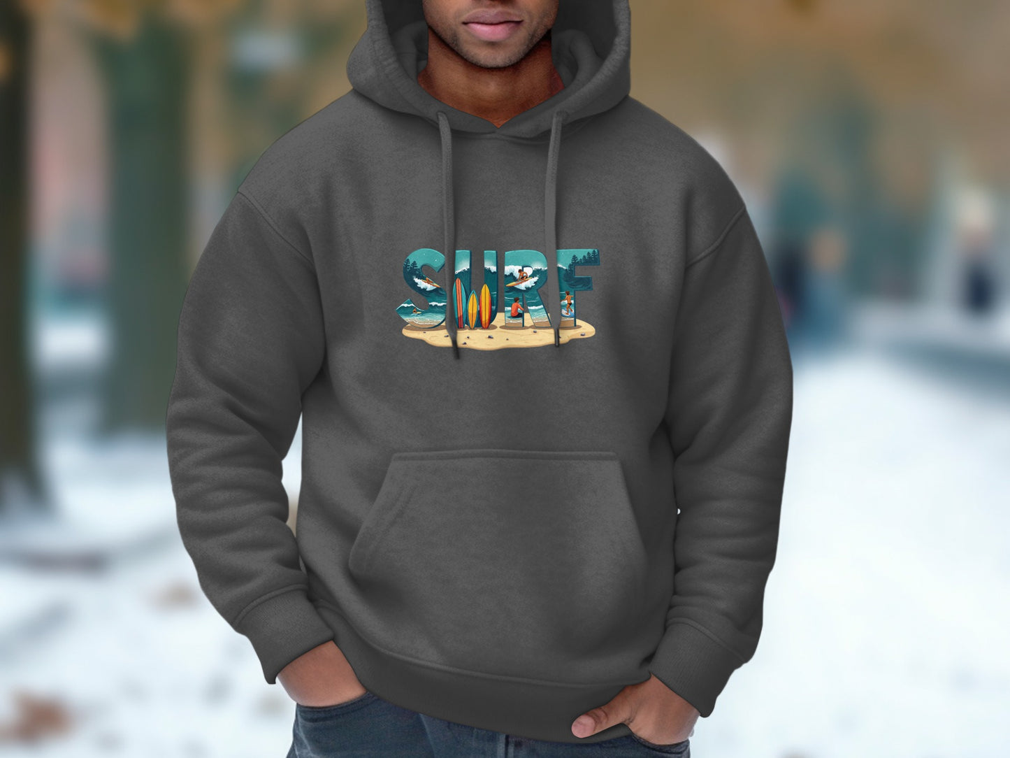 Surf Graphic Hoodie Comfortable Casual Streetwear product