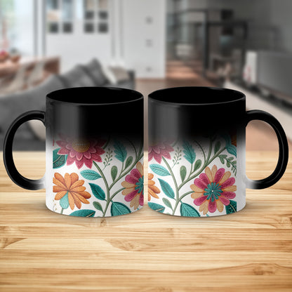Color Changing Mug with Floral Design Mug product