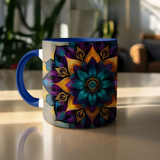Vibrant Mandala Pattern Printed Ceramic Mug product