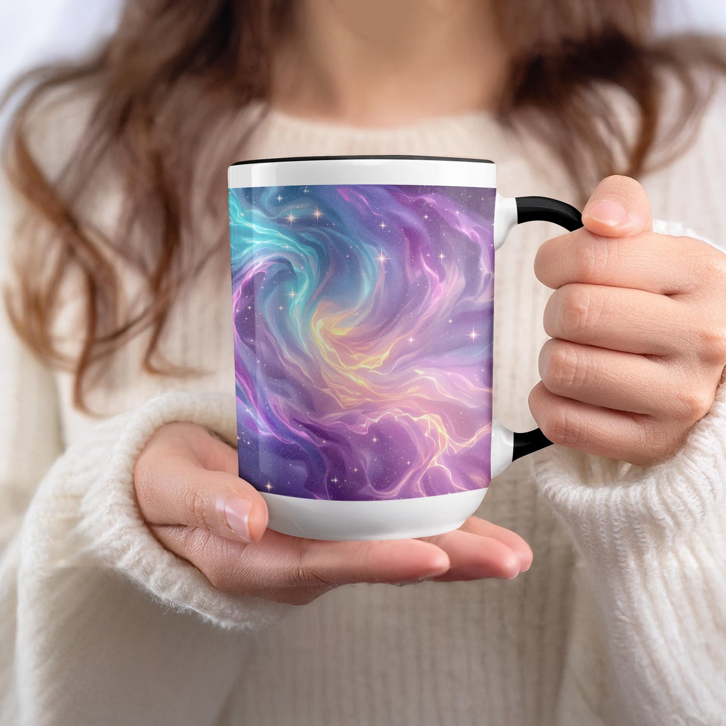 Colorful Abstract Galaxy Design Ceramic Mug product