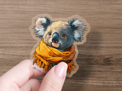 Cute Koala Bear with Orange Scarf Sticker product