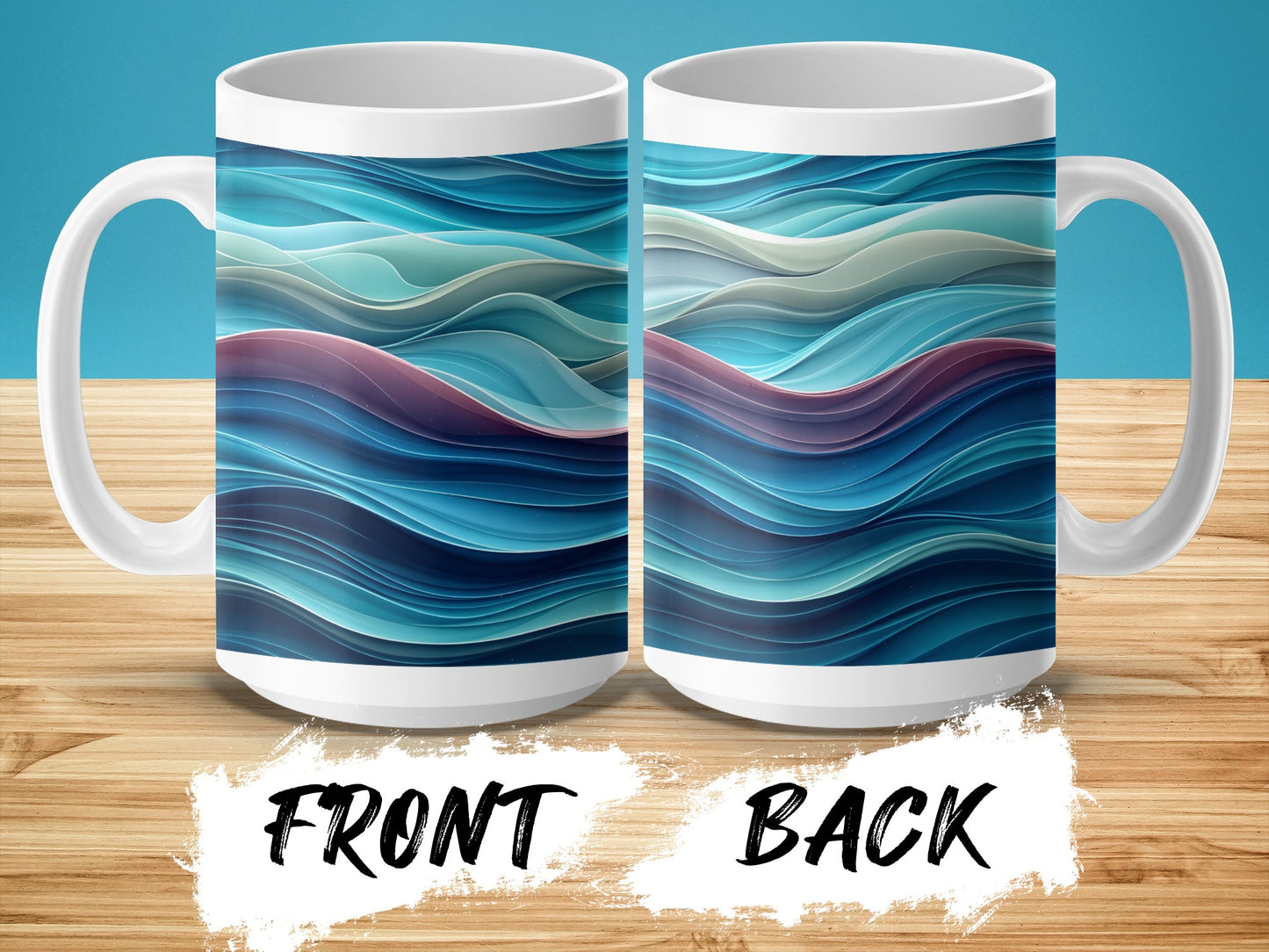 Ocean Waves Art Design Coffee Mug product