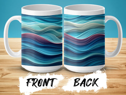 Ocean Waves Art Design Coffee Mug product