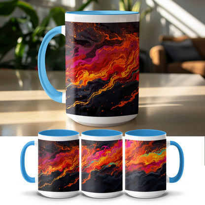 Vibrant Abstract Art Design on Ceramic Mug product