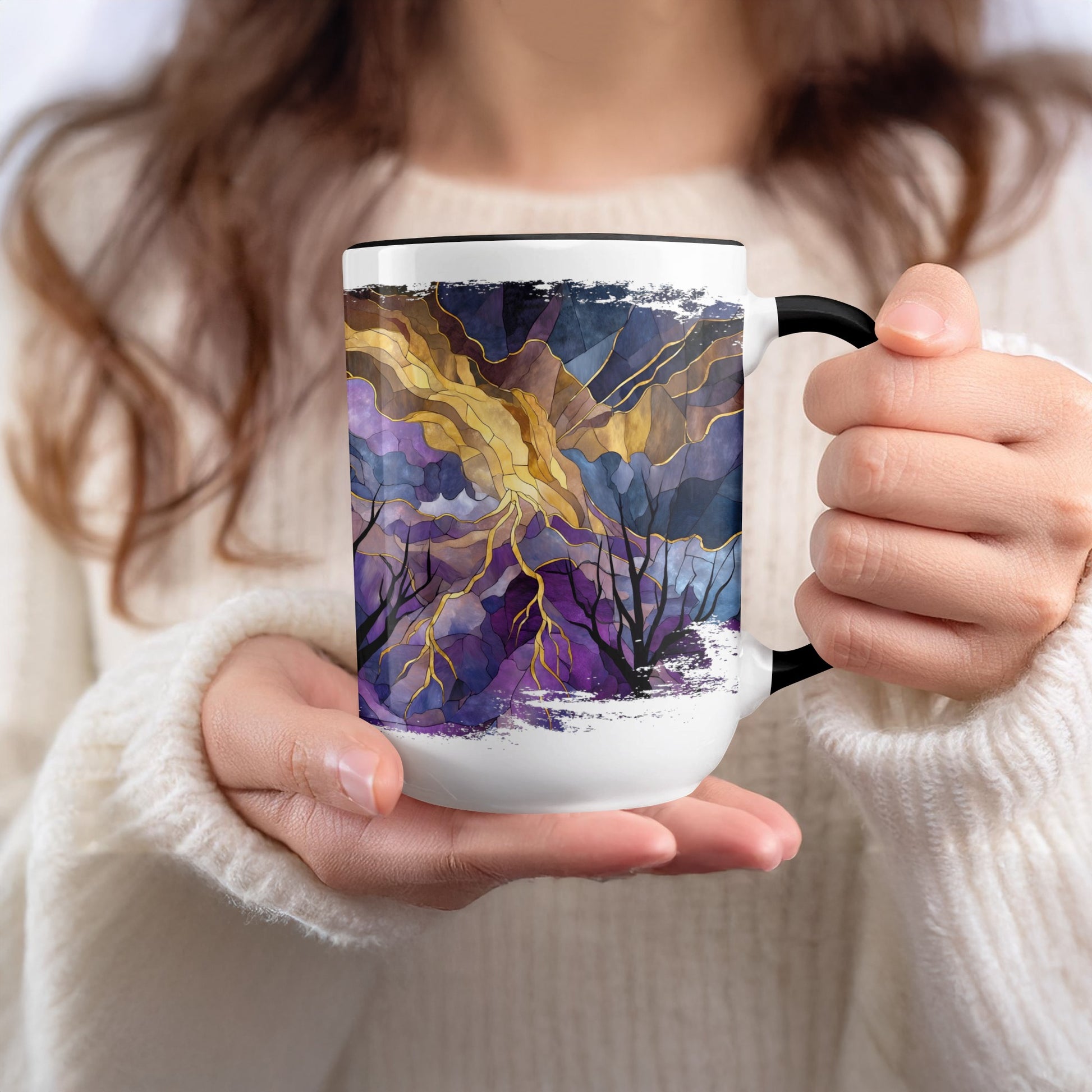 Colorful Abstract Lightning Design Mug product