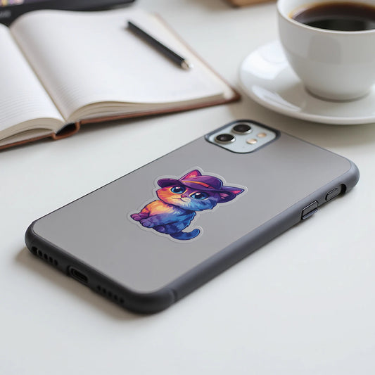 Cute Whimsical Cat Phone Case with Unique Design product