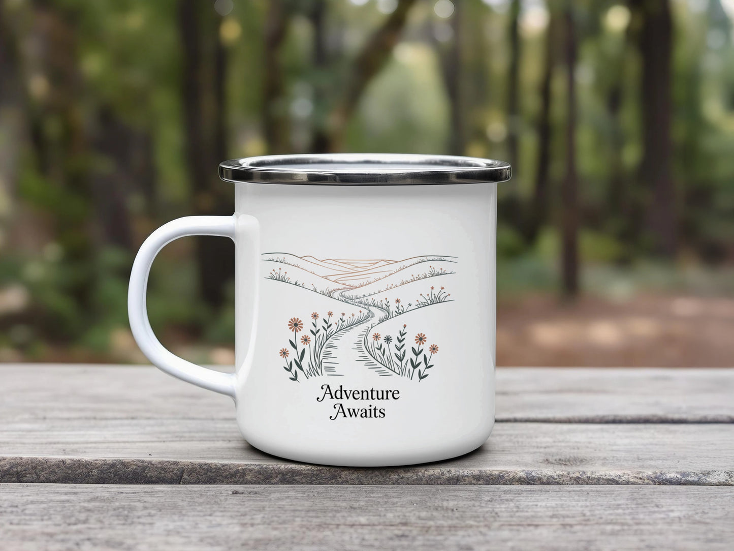 Adventure Awaits Scenic Design Travel Mug product