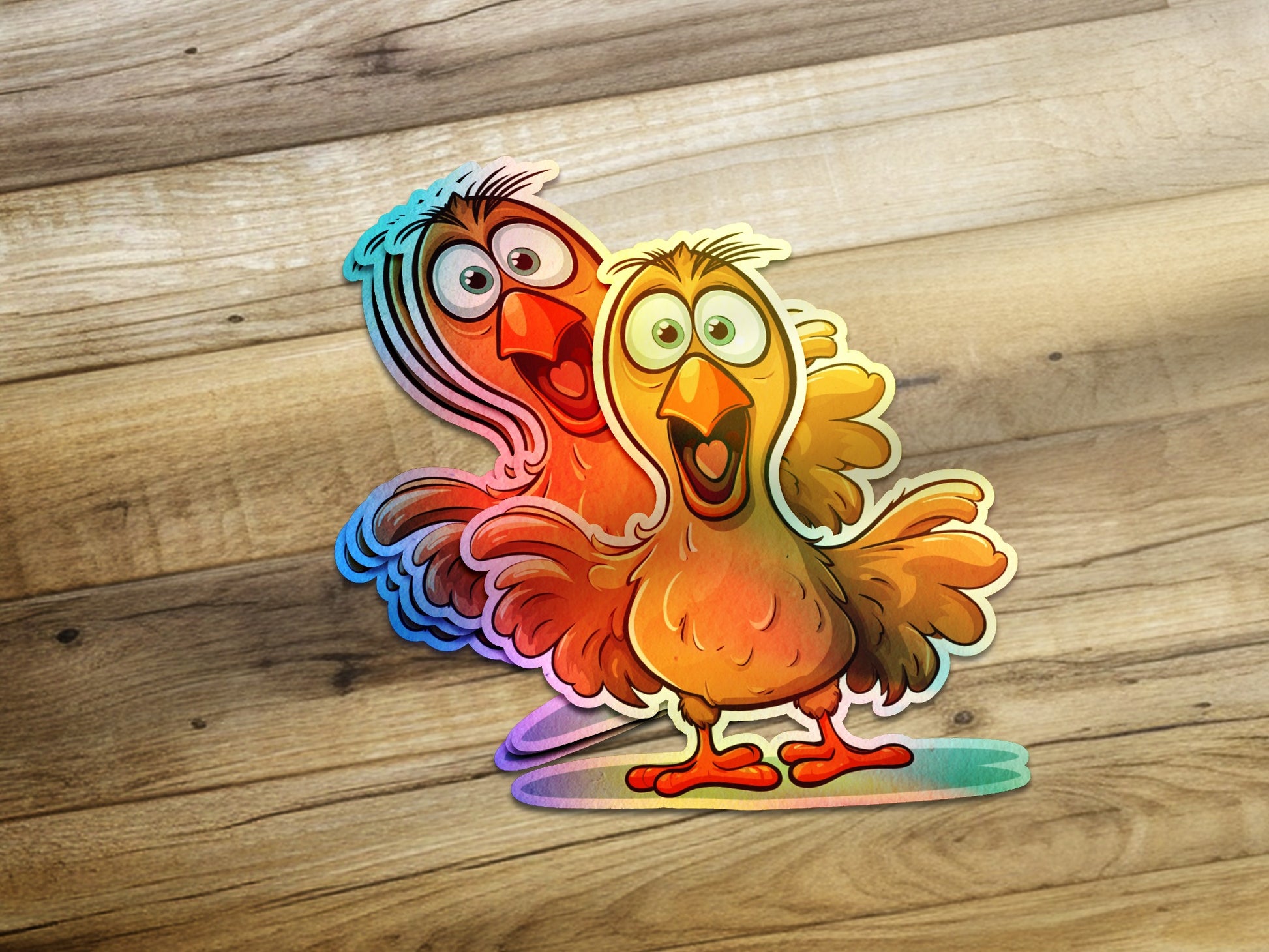 Funny Cartoon Chicken Stickers product type