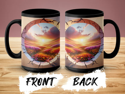 Scenic Sunrise Art Mug with Front and Back Design product