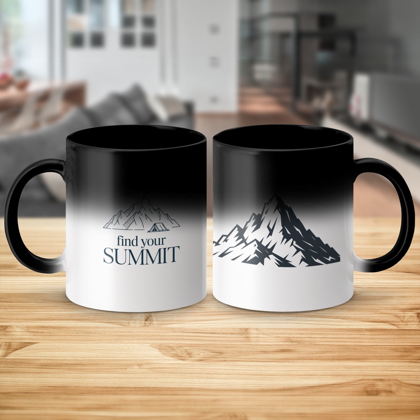 Find Your Summit Black and White Mug product