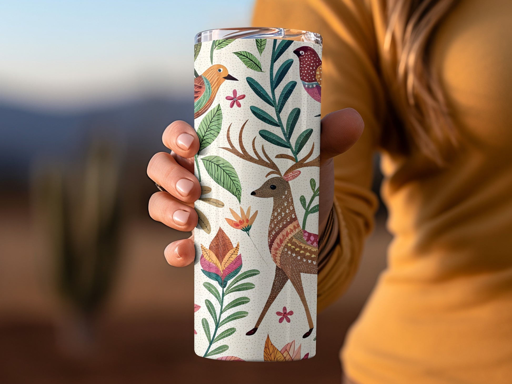 Colorful Forest Animal Design Tumbler product