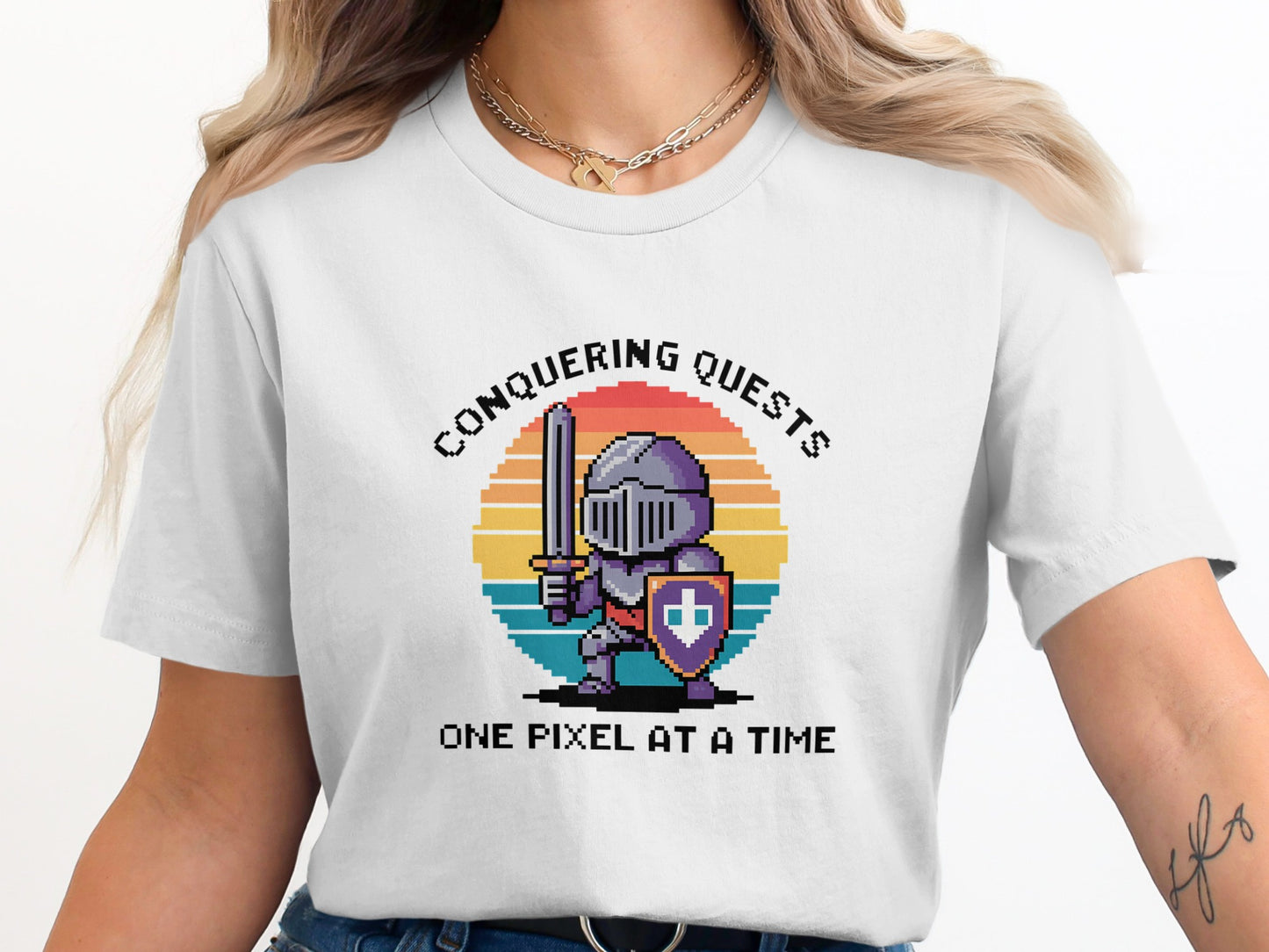 Conquering Quests One Pixel At A Time T-shirt product