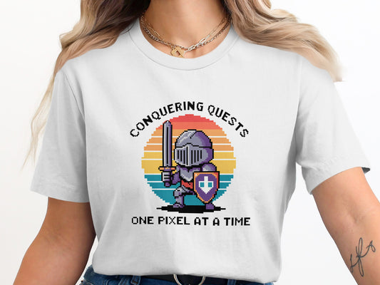 Conquering Quests One Pixel At A Time T-shirt product
