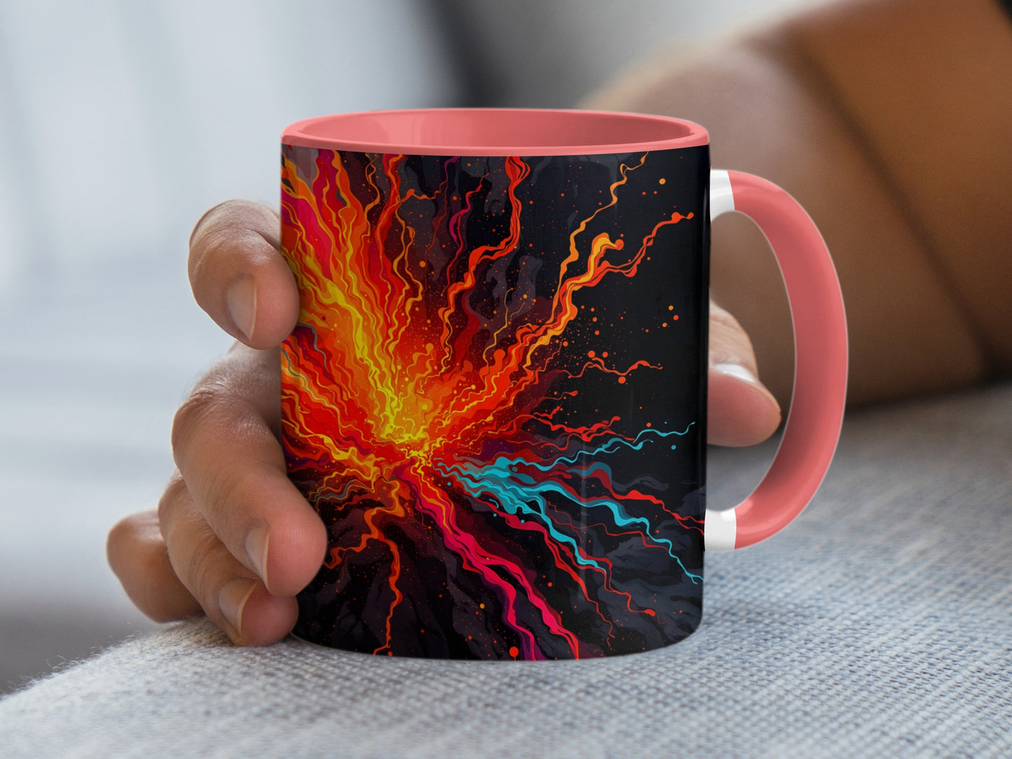 Vibrant Abstract Design Coffee Mug Unique Artwork product