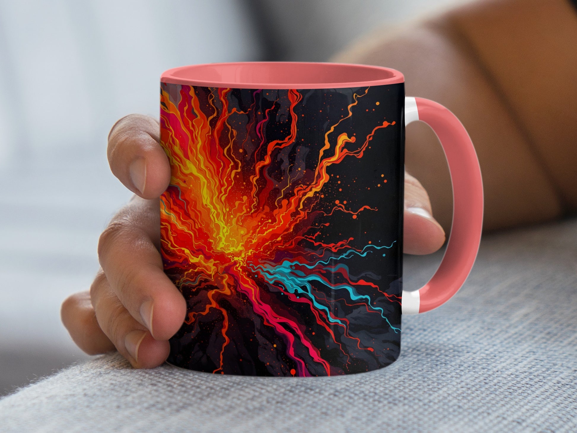 Vibrant Abstract Design Coffee Mug Unique Artwork product