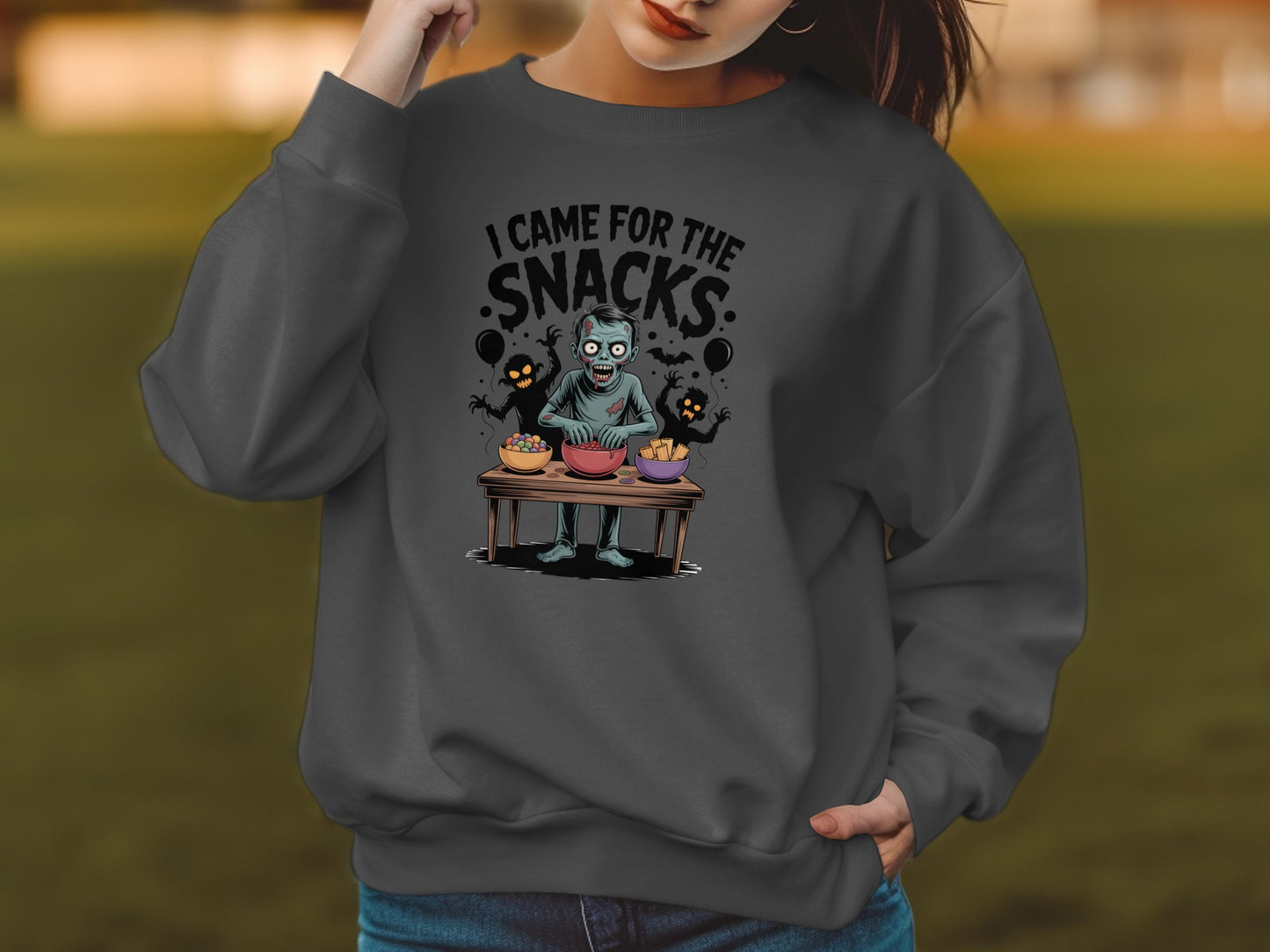 I Came For The Snacks Funny Graphic Sweatshirt product type
