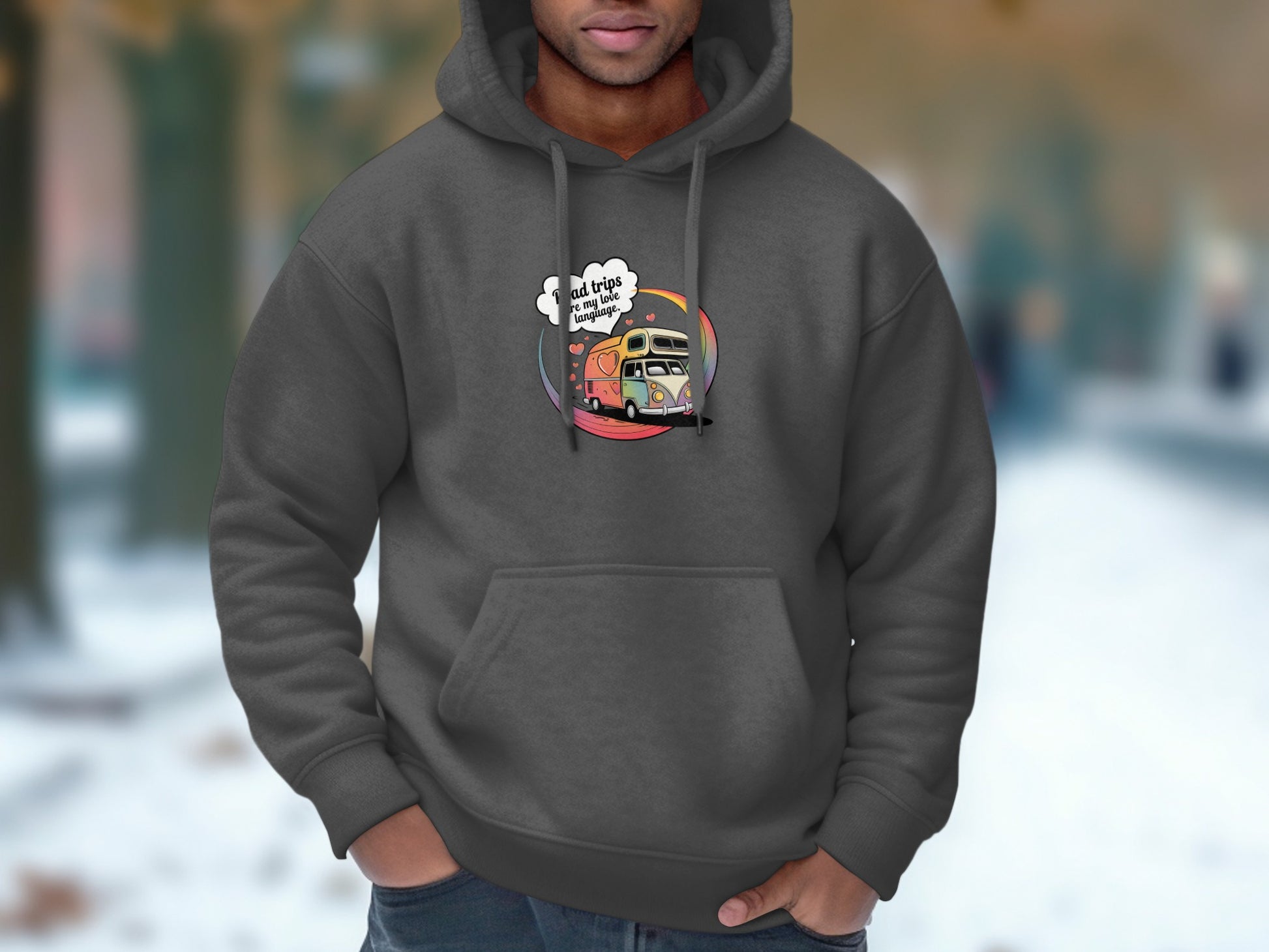 Adventure Awaits Let's Trip Colorful Hoodie product