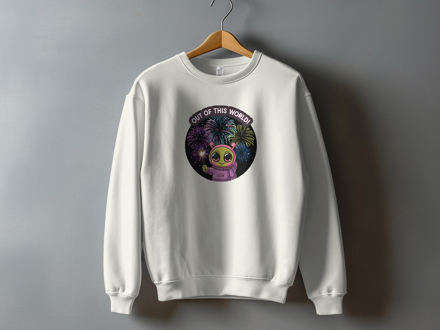 Out of This World Design on White Hoodie product