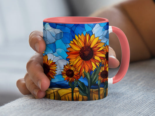 Vibrant Sunflower Themed Coffee Mug Colorful Product type