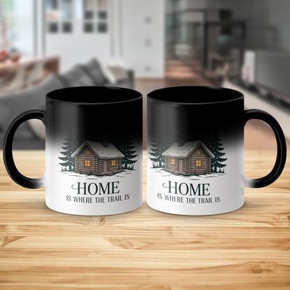 Cozy Cabin Design Mug Home is Where the Trail Is product