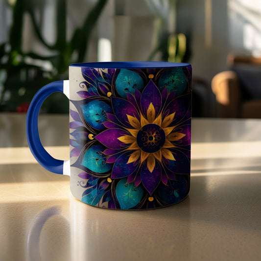 Mandala Flower Print Ceramic Coffee Mug product
