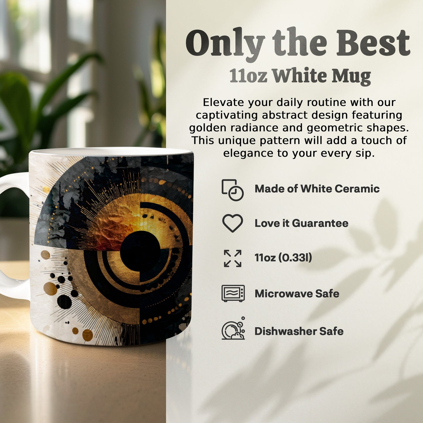 Captivating Abstract Design 11oz White Mug product type