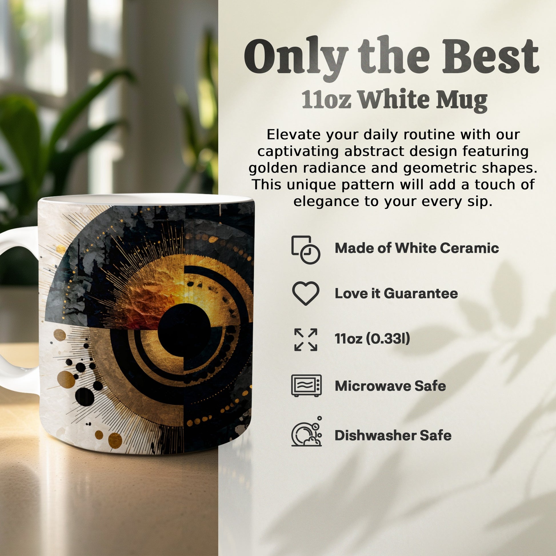Captivating Abstract Design 11oz White Mug product type