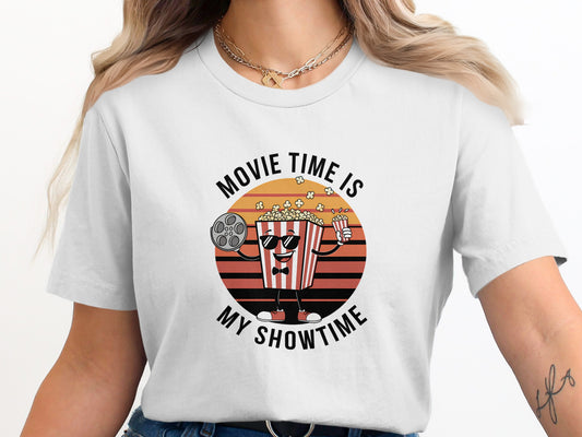Movie Time Is My Showtime Graphic T-shirt product type