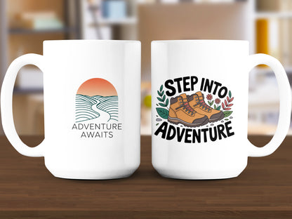 Adventure Awaits Step Into Adventure Mug product