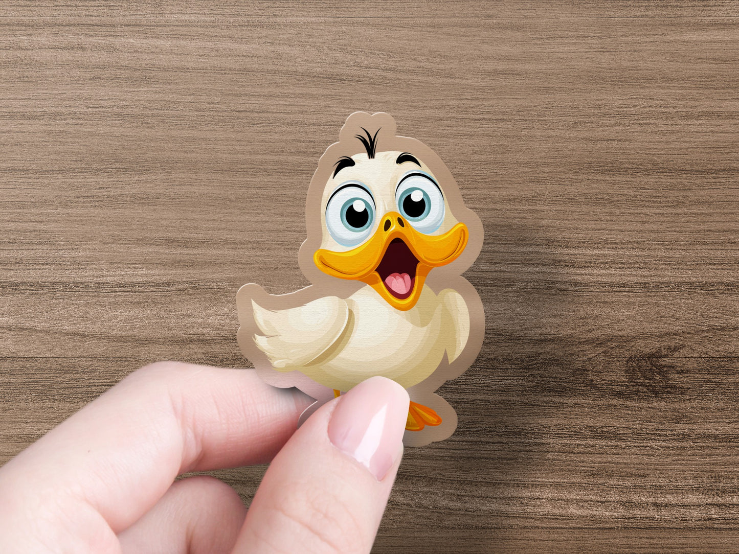 Cute Cartoon Duck Sticker for Fun and Decoration product